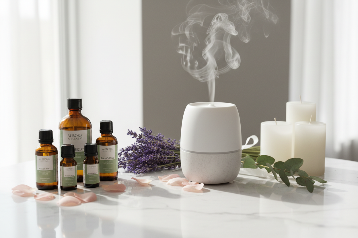 Aromatherapy & Wellness hero image - light