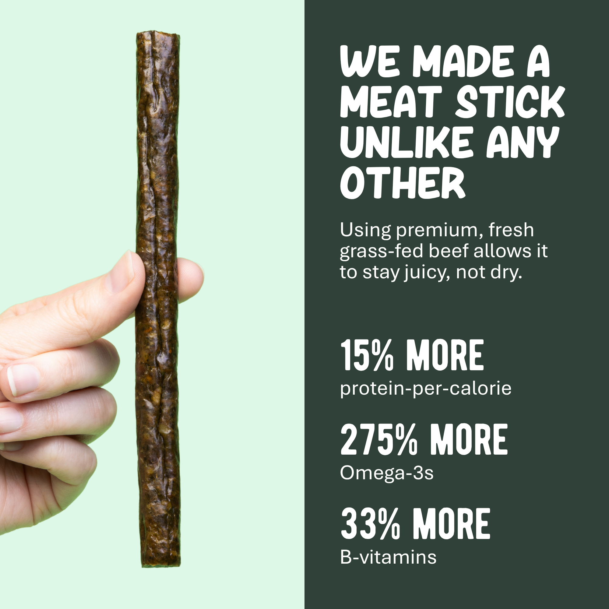 Chimichurri Beef Meat Sticks | Grass-Fed, Real Herbs, Zero Junk by Grazly