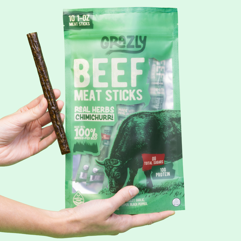 Chimichurri Beef Meat Sticks | Grass-Fed, Real Herbs, Zero Junk by Grazly