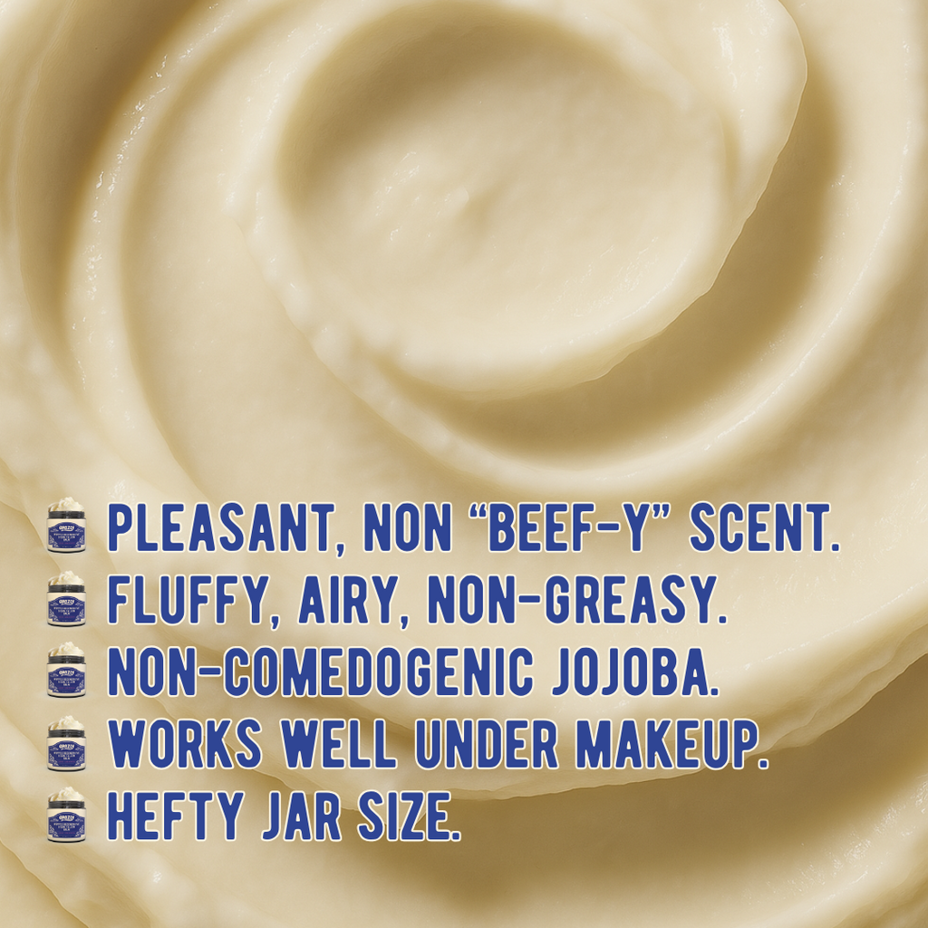 Whipped Bison Tallow & Manuka Honey Moisturizing Balm | Deep Skin Hydration