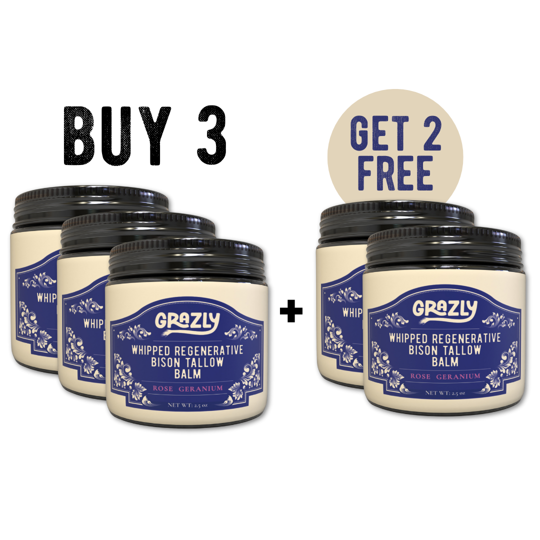 Whipped Bison Tallow & Manuka Honey Moisturizing Balm | Deep Skin Hydration