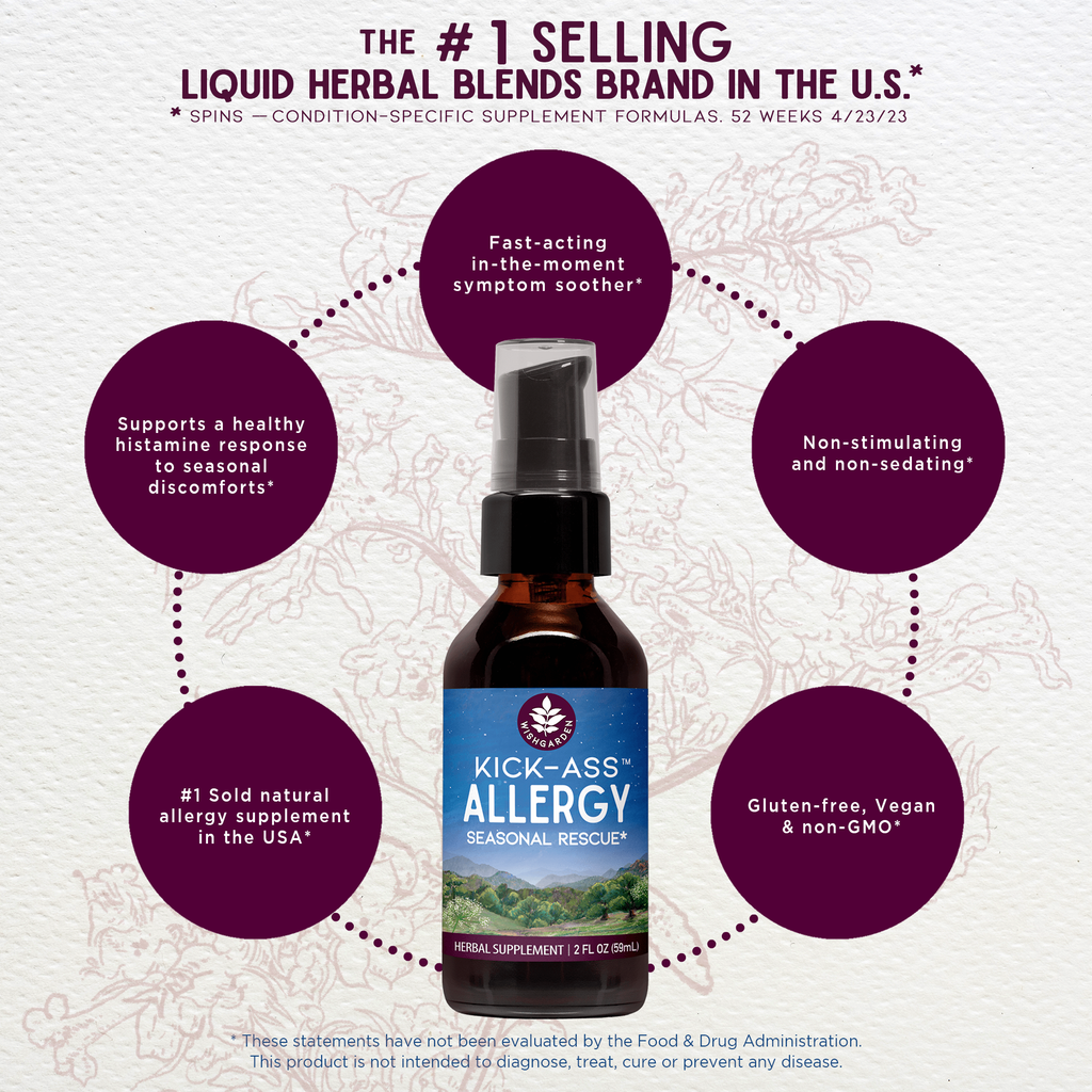 Kick-Ass Allergy Seasonal Rescue | Natural Allergy Relief Supplement
