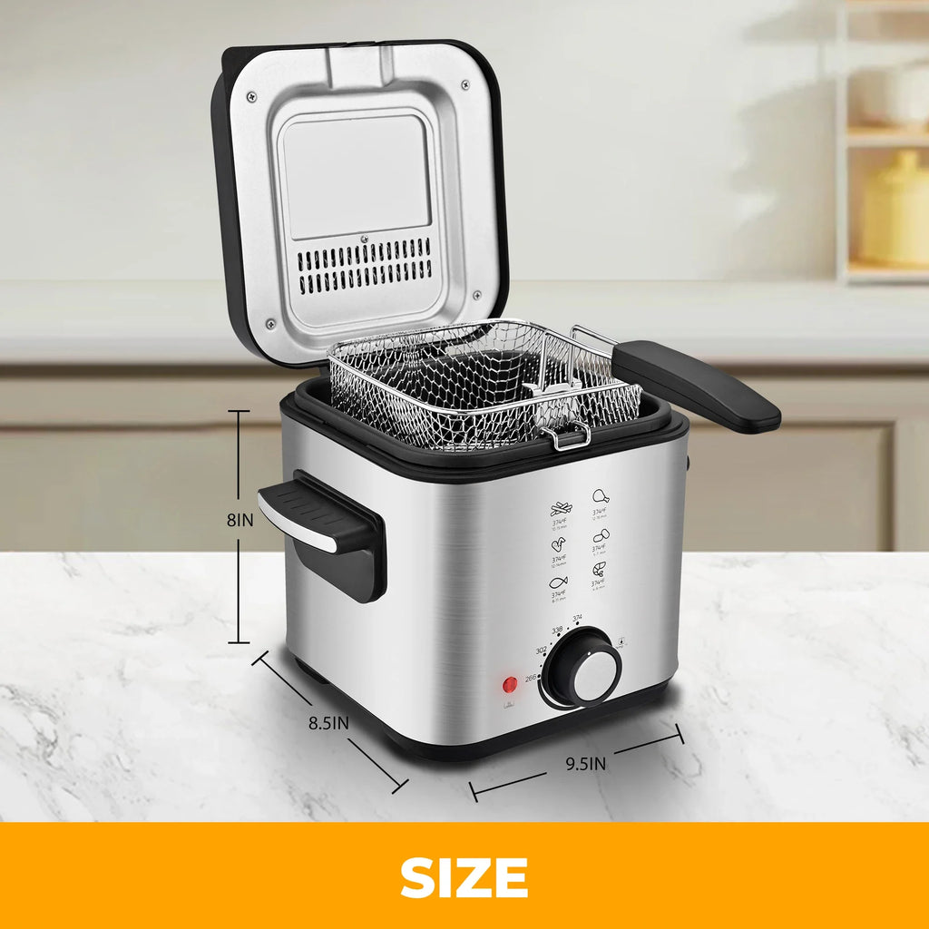 Suslas Deep Fryer With Cool-Touch Basket