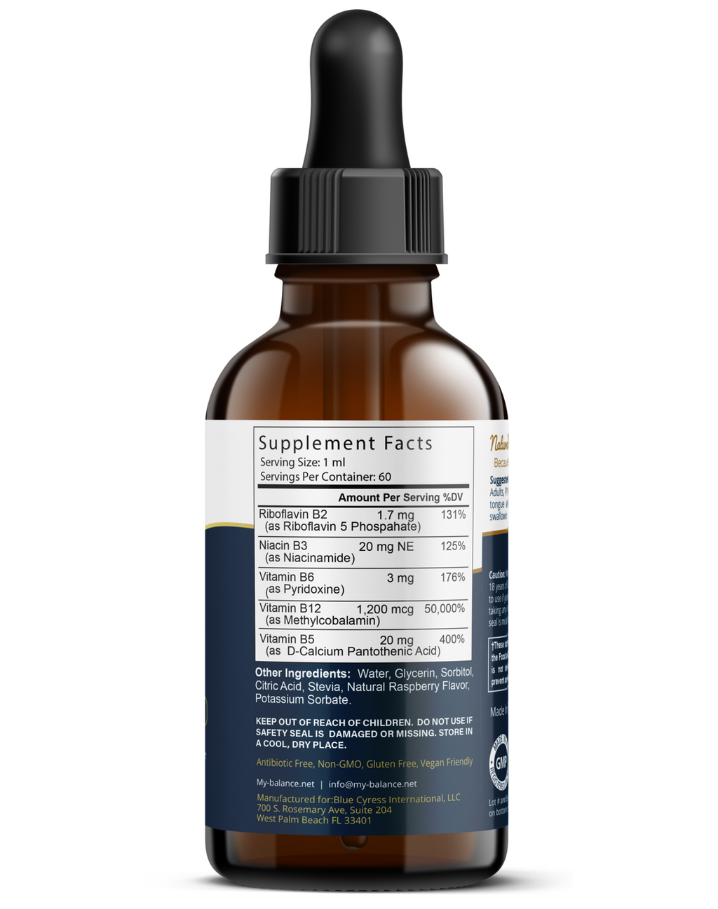 My Balance B-12 Drops — Bioactive Methylcobalamin Liquid Formula