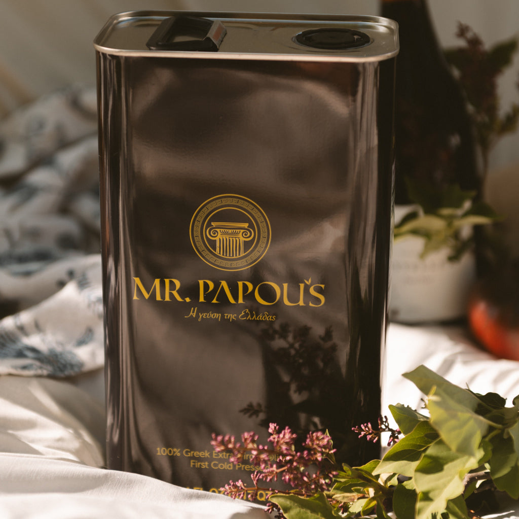 Mr. Papou's Extra Virgin Olive Oil Family Tin | Greek EVOO Gift Set