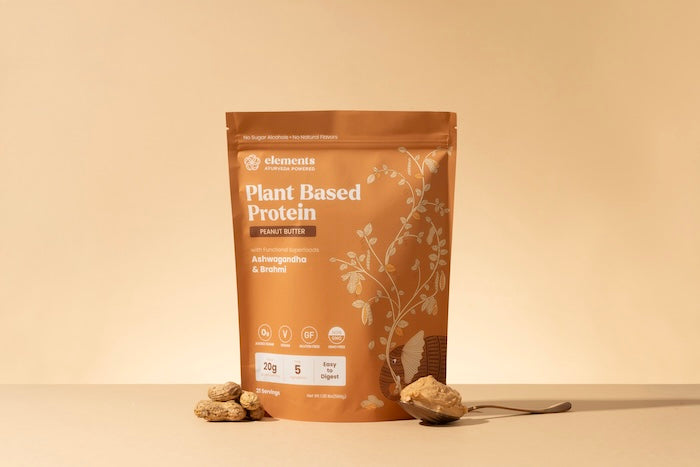 Peanut Butter Plant-Based Protein Powder – 20g Protein | Elements Truffles