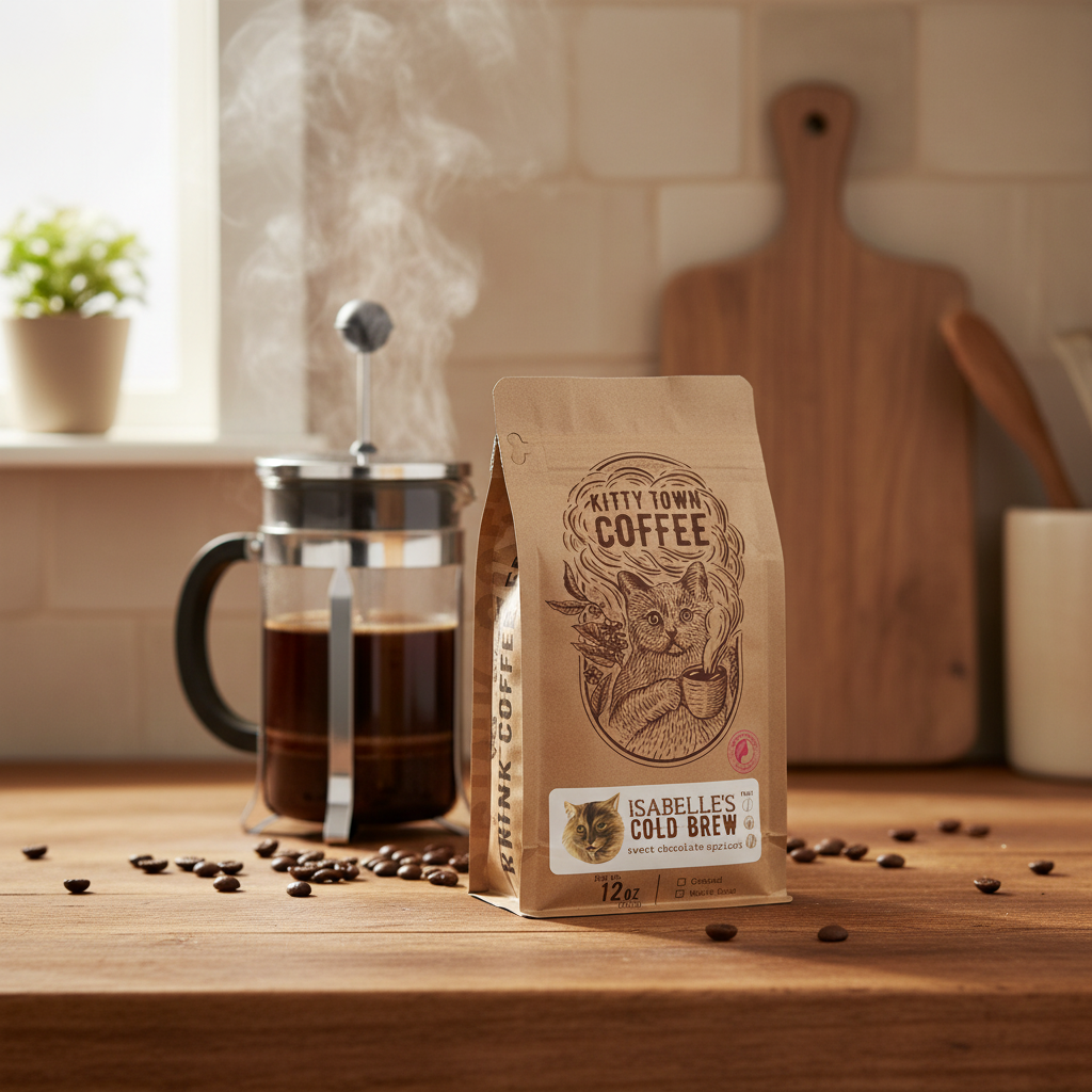 Isabelle's Cold Brew Blend – Medium Roast Cold Brew Coffee | Kitty Town Coffee