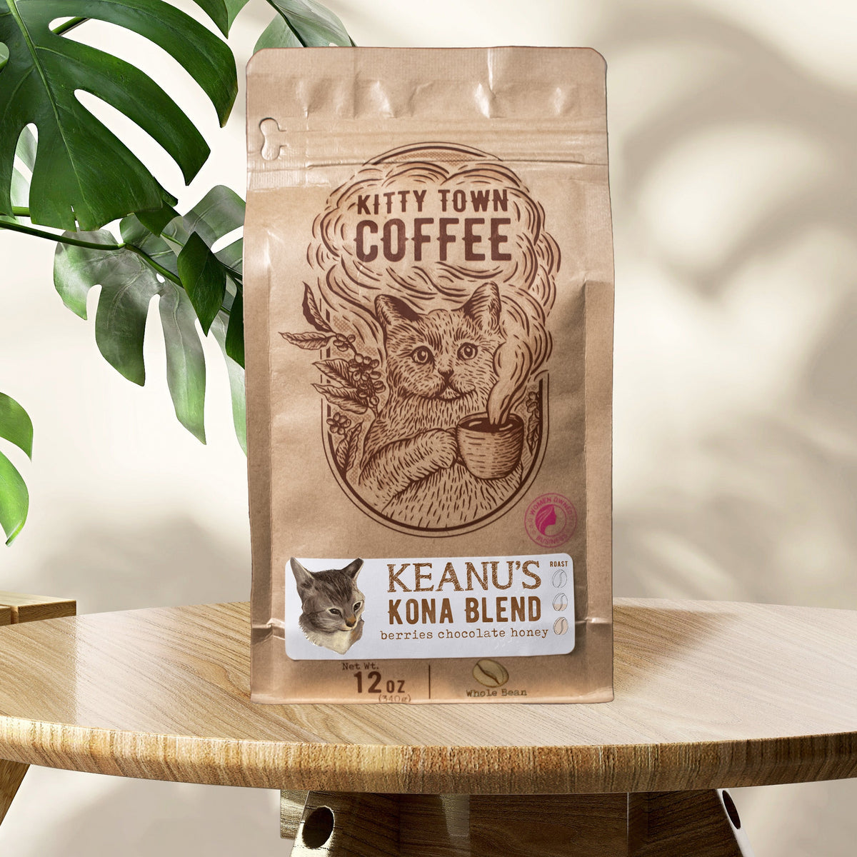 Keanu's Kona Blend – Hawaiian Kona & Guatemala Medium Roast | Kitty Town Coffee