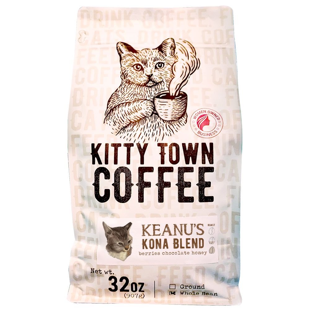 Keanu's Kona Blend – Hawaiian Kona & Guatemala Medium Roast | Kitty Town Coffee