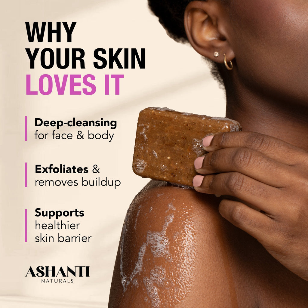 100% African Black Soap - Lavender