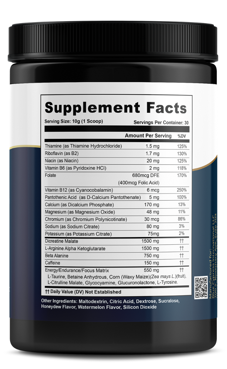 My Balance Nitric Oxide Booster — Honeydew Watermelon Powder Mix