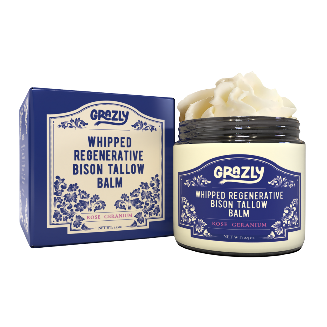 Whipped Bison Tallow & Manuka Honey Moisturizing Balm | Deep Skin Hydration