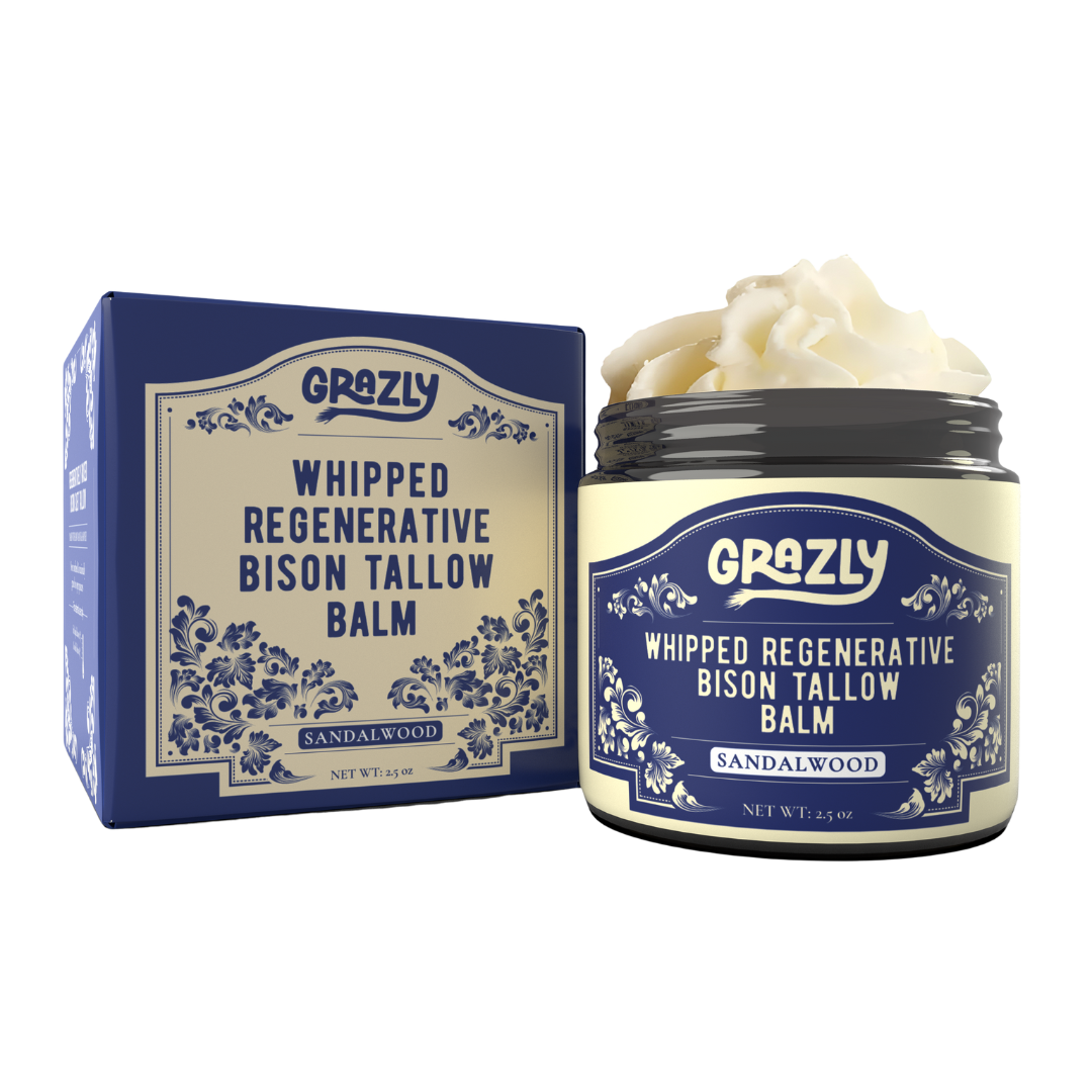 Whipped Bison Tallow & Manuka Honey Moisturizing Balm | Deep Skin Hydration