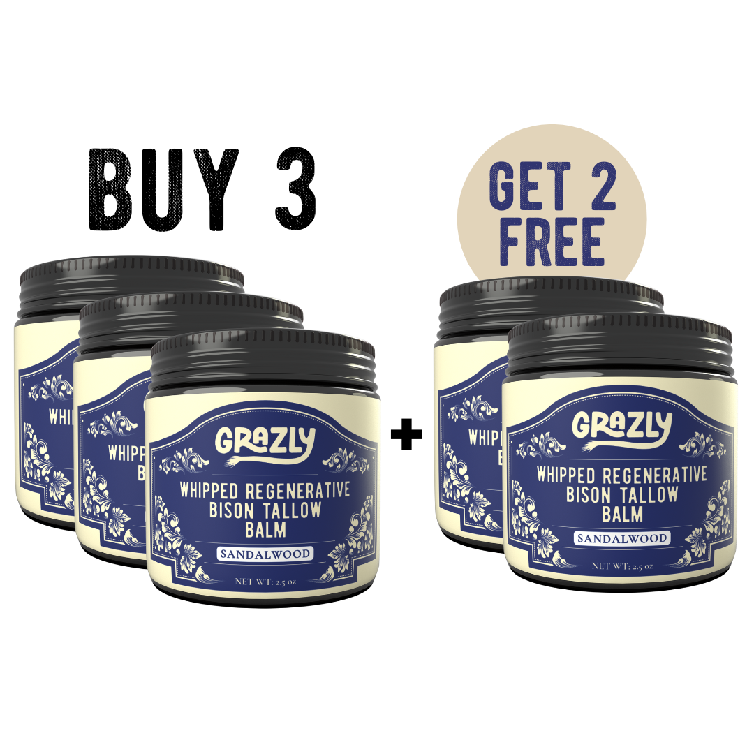 Whipped Bison Tallow & Manuka Honey Moisturizing Balm | Deep Skin Hydration