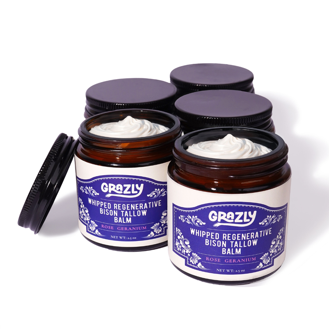 Whipped Bison Tallow & Manuka Honey Moisturizing Balm | Deep Skin Hydration