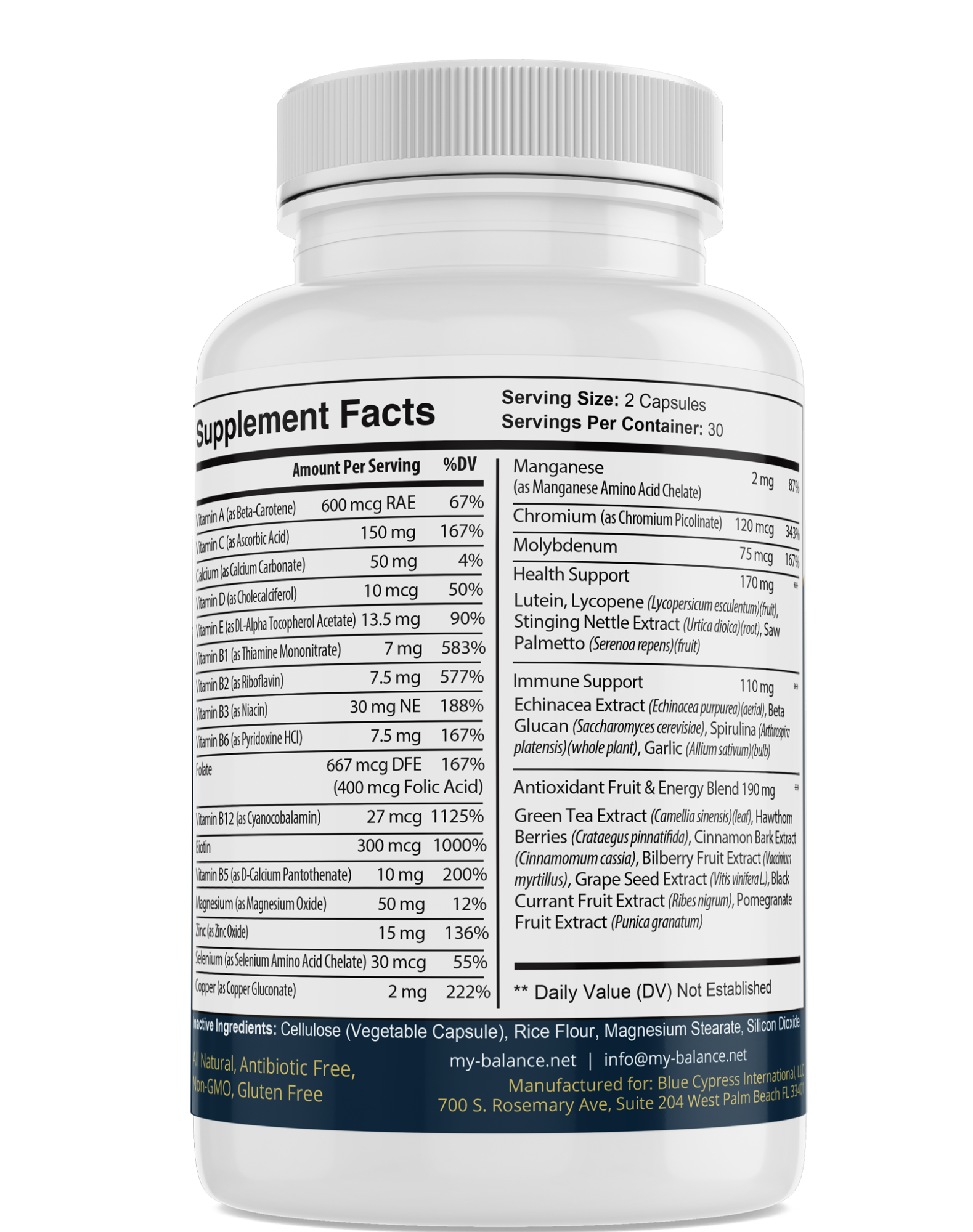 My Balance Daily Multivitamin Capsules — Complete Nutritional Support