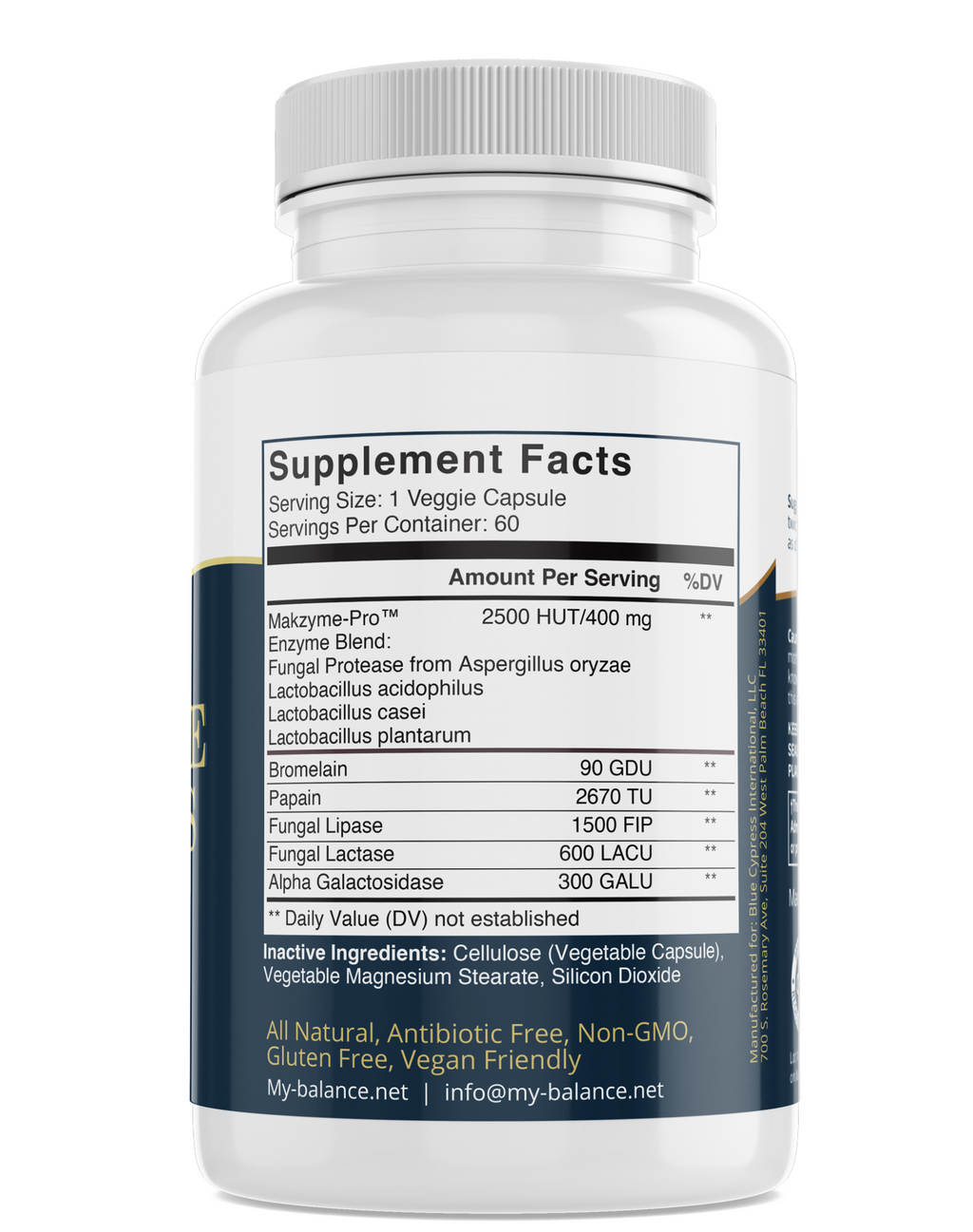 My Balance Digestive Enzymes — Complete Digestive Support Formula