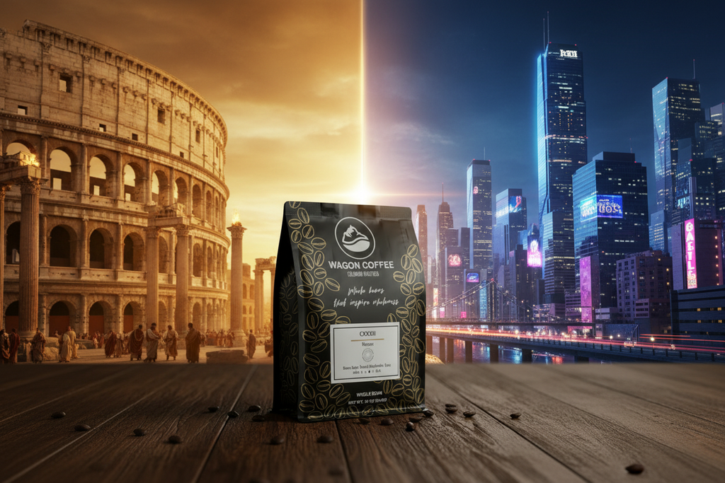 CXXXIII Coffee bag bridging ancient Rome and the modern world