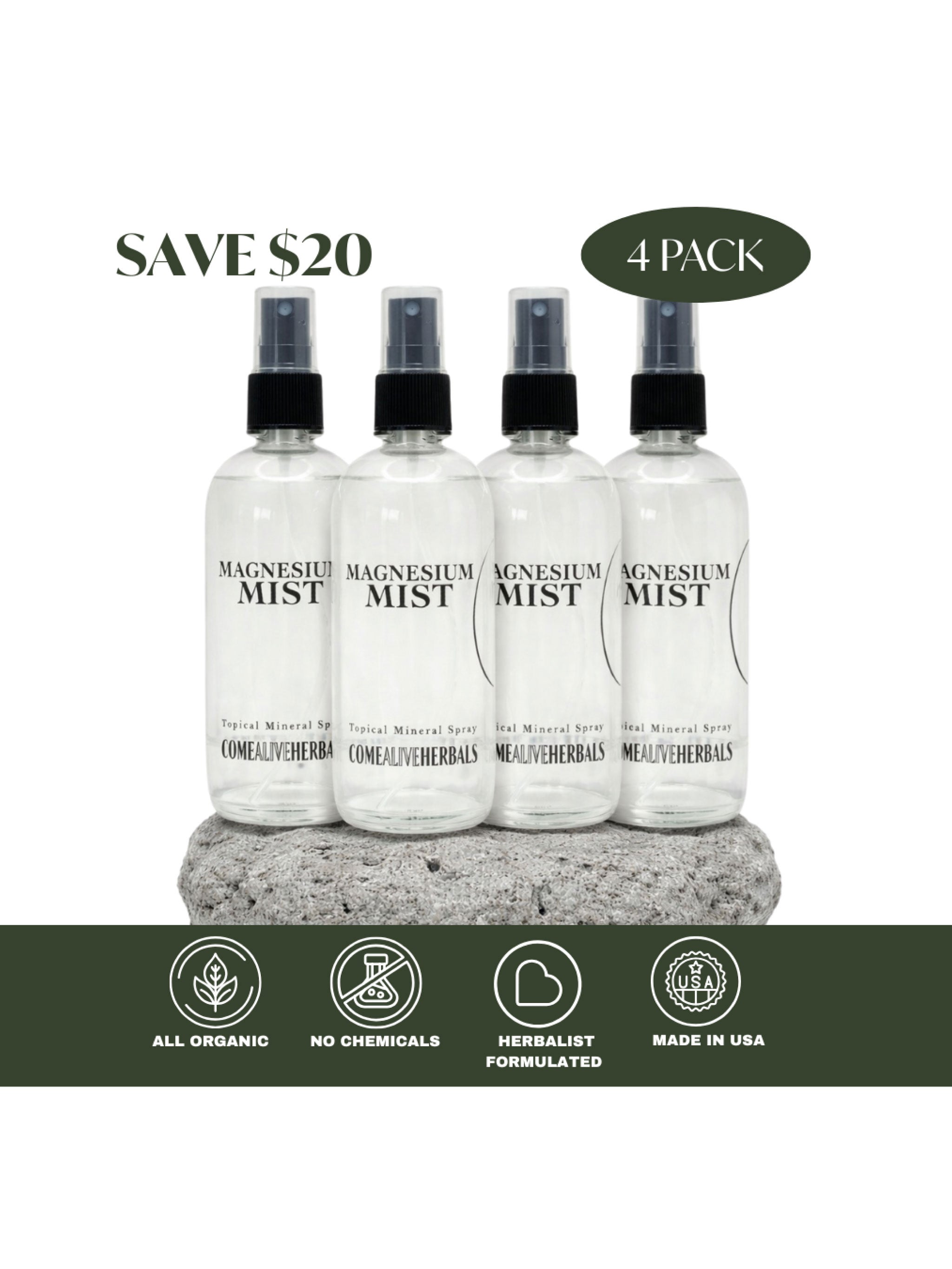 Magnesium Mist Spray | Topical Magnesium for Muscle Relaxation & Sleep