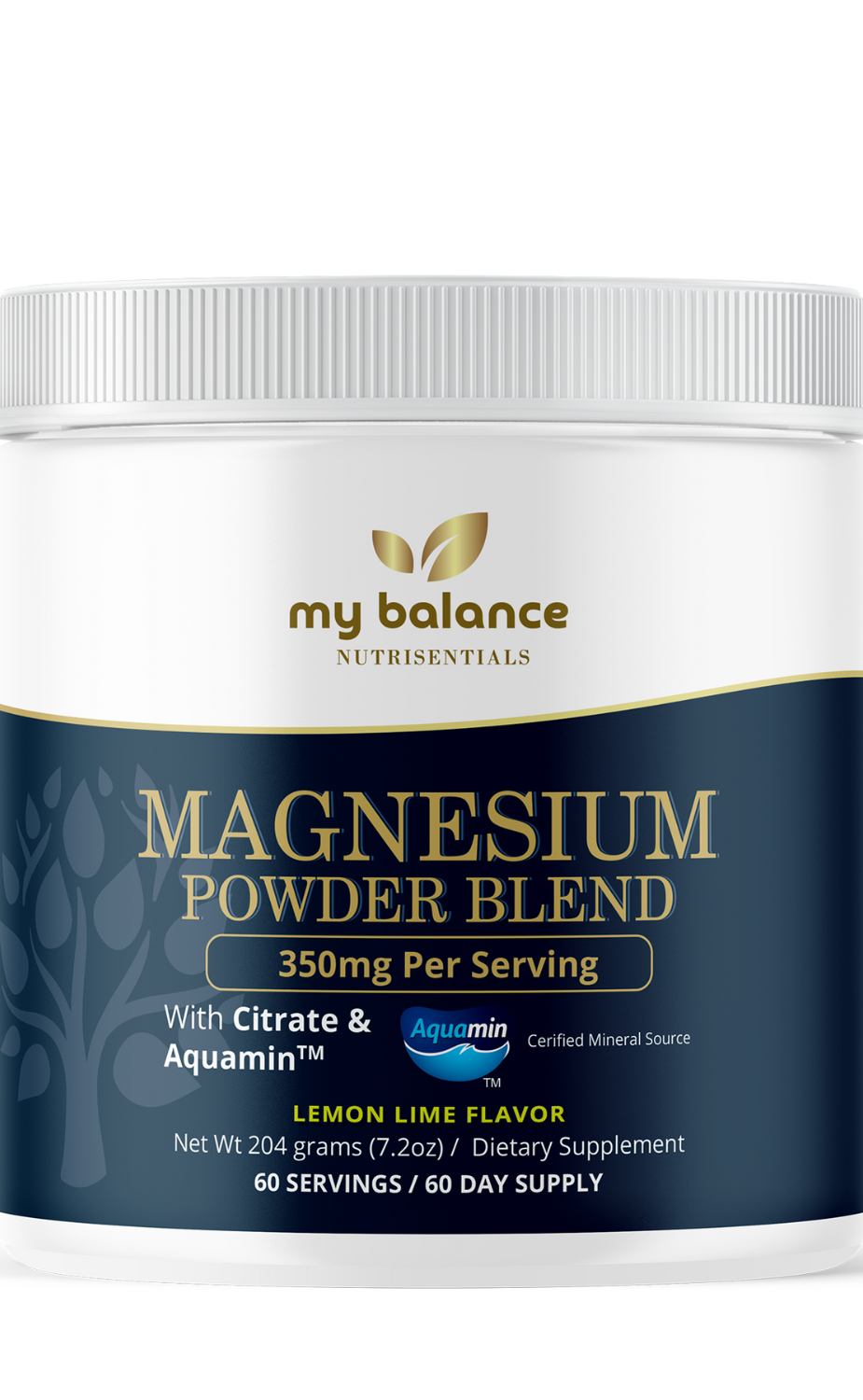 My Balance Magnesium Powder — Magnesium Citrate & Aquamin™ Blend