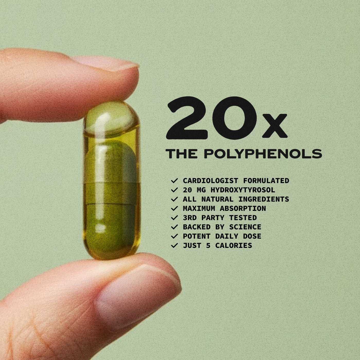 Olivea Hydroxytyrosol Olive Oil Supplement | Antioxidant Wellness Capsules