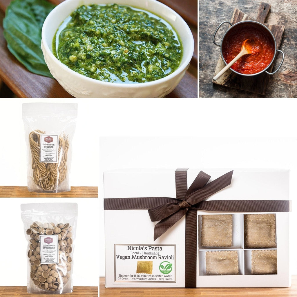 Vegan Mushroom Pasta & Ravioli Gift Basket